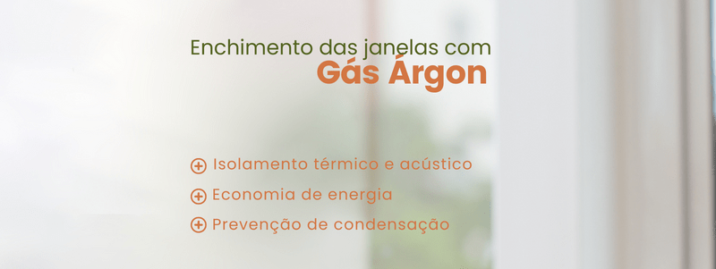 Janelas com gas argon
